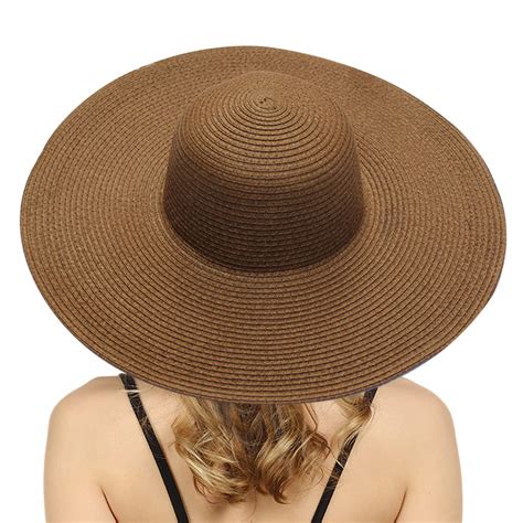 IDALL Hats for Women,Beach Hats Summer Hats For Women Wide Bongrace ...