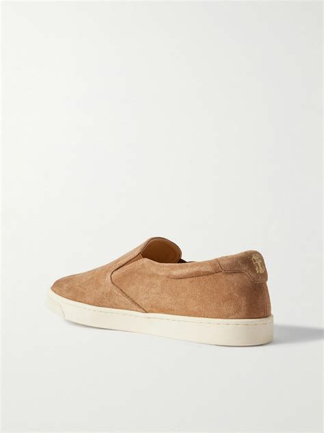 Brunello Cucinelli - Suede Slip-On Sneakers - Brown Brunello Cucinelli