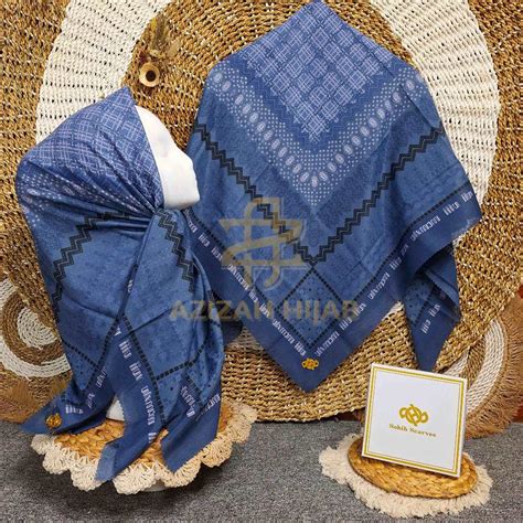Jual Hijab Segiempat Voal Motif Premium Sublime Lasercut ( Kemasan Box ) - LIly Series By Azizah ...