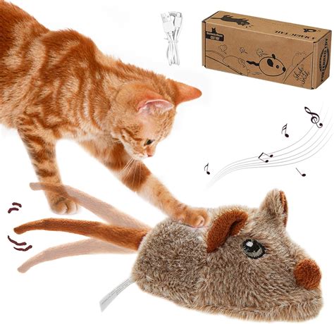 Amazon.com : Interactive Mouse Cat Toys Automatic Moving Mice Toy for ...