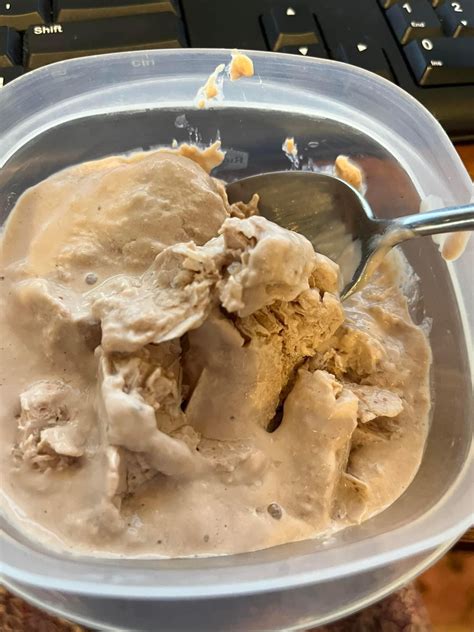 Chocolate peanut butter ice cream with a twist