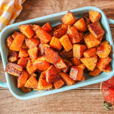 Roasted Butternut Squash Cubes | Girl Heart Food®