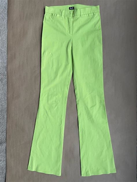 Vintage DOLCE & GABBANA Lime Green PANTS Size: 38 / X… - Gem