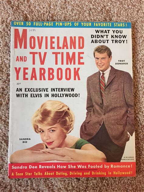 Movieland Yearbook 1960 Troy Donahue, Elvis Presley, Sandra Dee, Garner ...