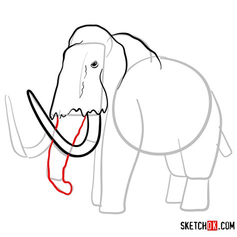How to draw a Woolly mammoth | Extinct Animals - Sketchok Easy Drawing ...