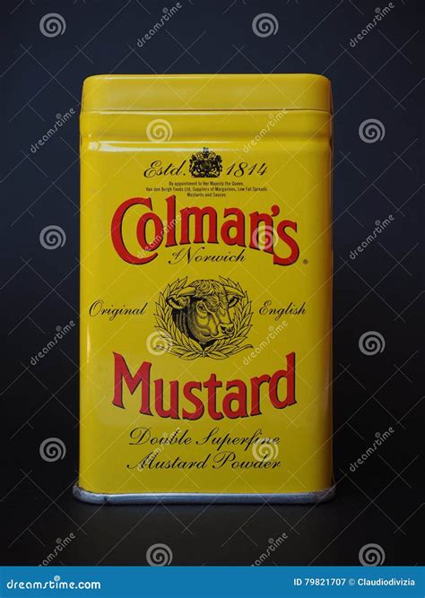 Colmans Mustard editorial photography. Image of powder - 79821707