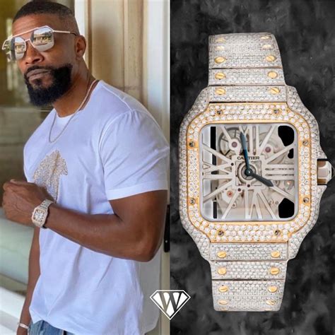 Jamie Fox Diamond Cartier Watch - Superwatchman.com