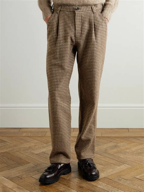 Mens Pleated Trousers