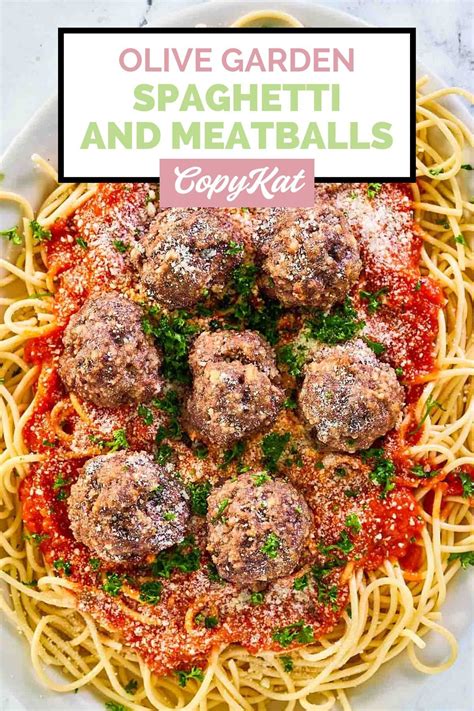 Authentic Olive Garden Spaghetti and Meatballs Recipe | Recipe ...