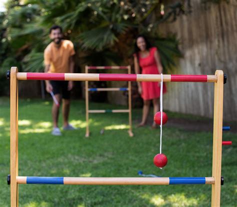 Double Ladder Ball Toss Game with Carrying Case — YardGames.com