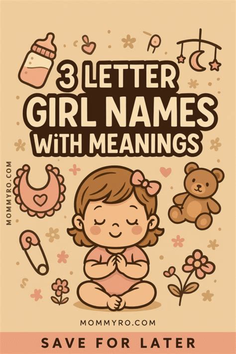 3 Letter Girl Names with Meanings