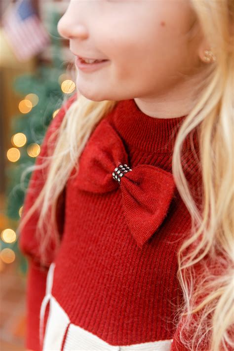 Sweet Red Bow Dress — Enchanting Elegance