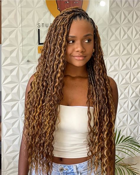 Pinterest | Braids with extensions, Big box braids hairstyles, Goddess ...