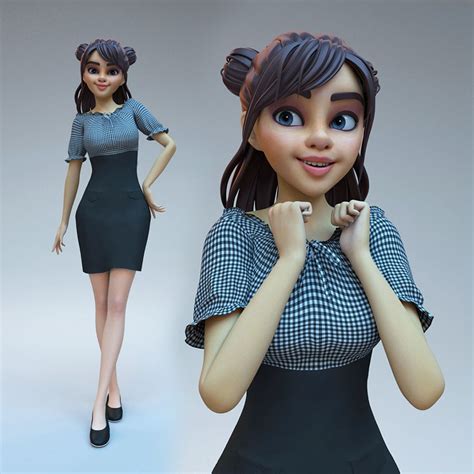 3D модель Cartoon Mom - TurboSquid 2098817
