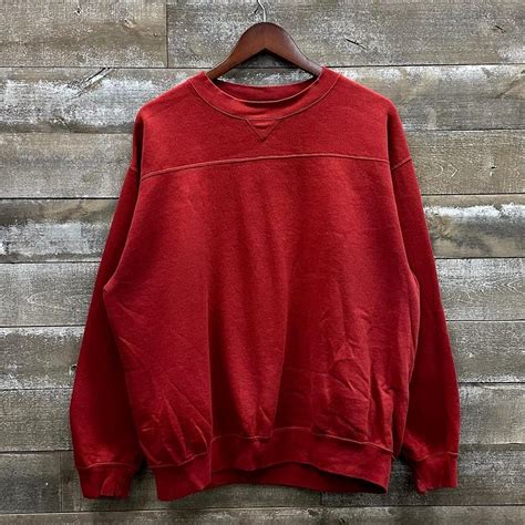 vintage 1990s lee sport red crewneck sweatshirt... - Depop