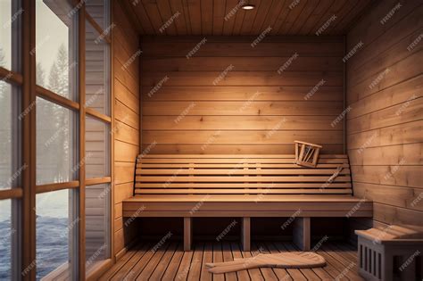 Premium Photo | Interior of modern wooden sauna with wooden walls tiled ...