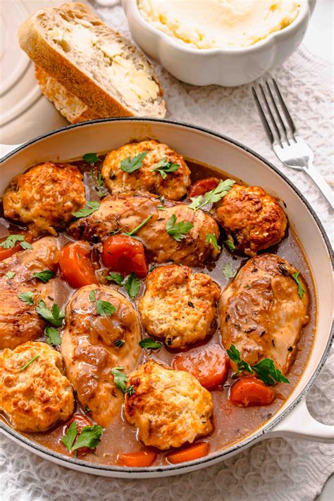 Traditional Chicken Casserole With Dumplings | Hint Of Helen