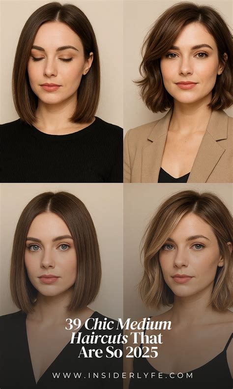 39 Chic Medium Haircuts That Are So 2025 in 2025 | Above shoulder ...