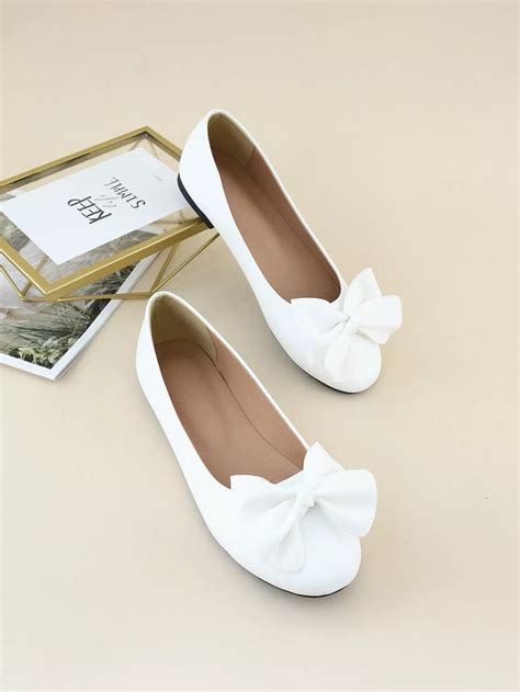 Bow Decor Ballet Flats | SHEIN | Thời trang, Trang phục nữ, Trang phục