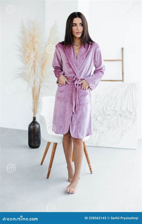 Woman In Bathrobe