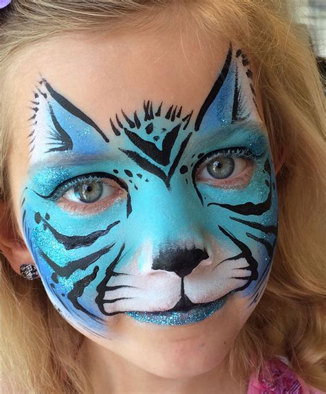Blue Tiger Face Paint at Krista Guerrero blog