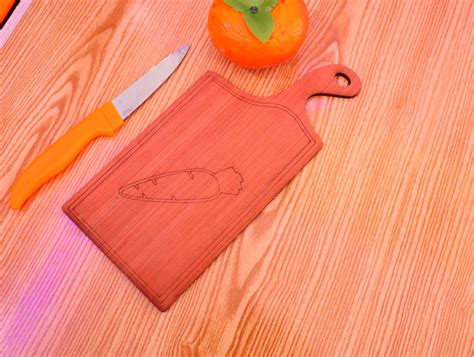 Laser Cut Square Cutting Board DXF File Free Download - 3axis.co