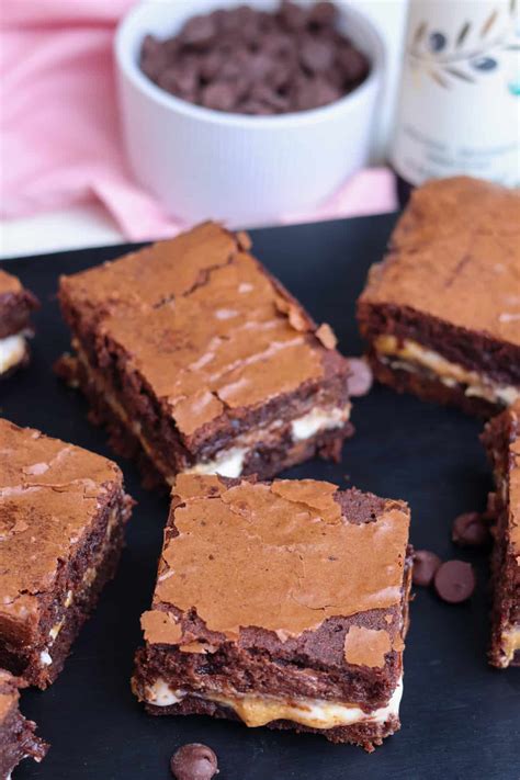 White Chocolate Reese's Brownies - Golden Grace Kitchen