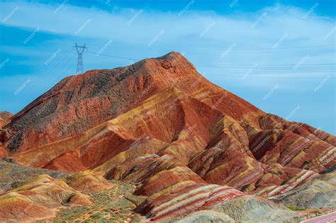 Premium Photo | The rainbow mountains of china within the zhangye ...