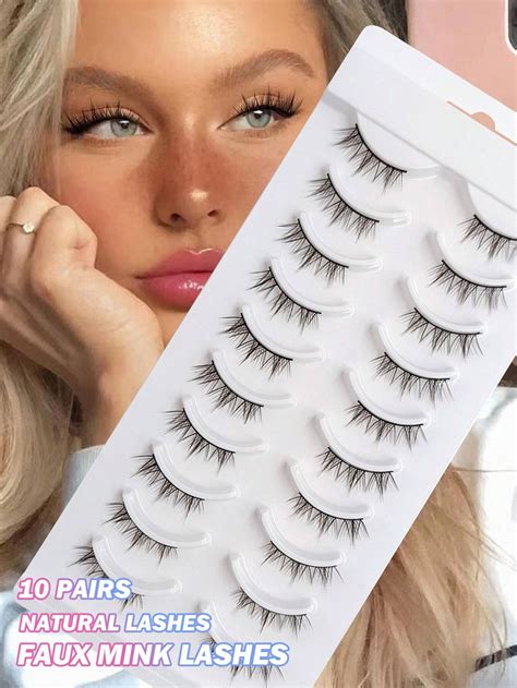 10pairs DIY Lashes Cut Freely Natural Manga Lashes Soft Short Eyelashes ...