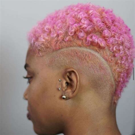 Black Mohawk Fade Haircut Women