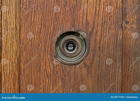 A Peep Hole On White Door Royalty-Free Stock Photography | CartoonDealer.com #224293247