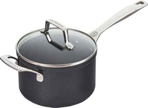 Amazon.com: Le Creuset Essential Non-stick Ceramic Saucepan with Glass ...