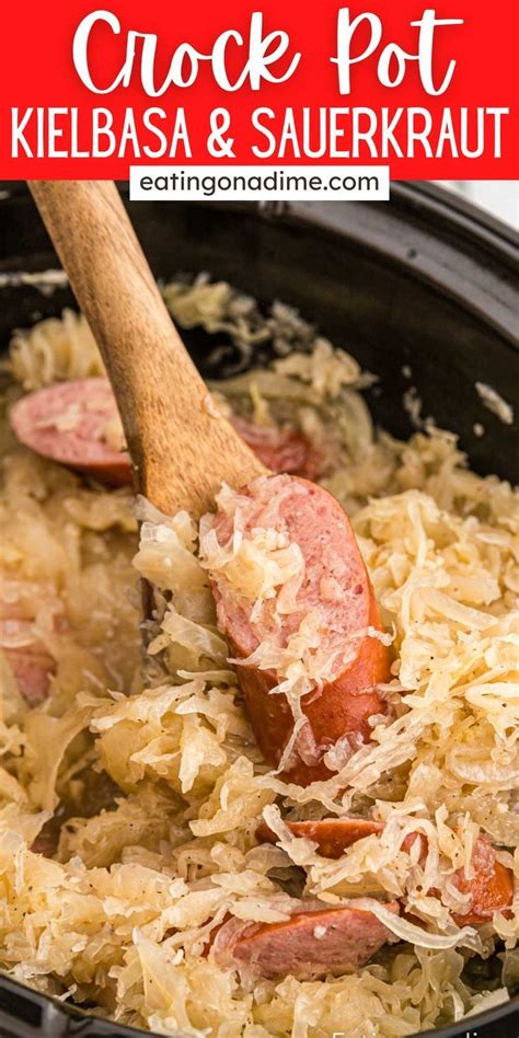 Crock Pot Kielbasa & Sauerkraut Recipe