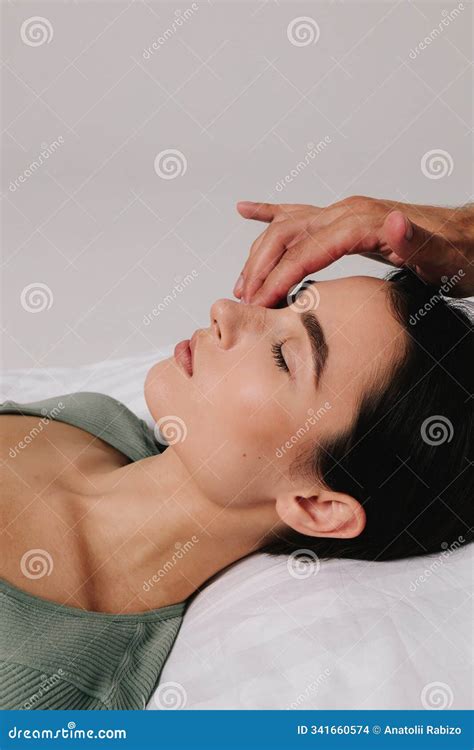 Post-surgery Rhinoplasty Care. Woman Is Having Her Nose Taped After Nose Surgery. Preventing ...