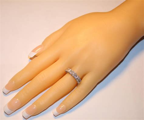 2.15 Carats Radiant Cut Diamond Platinum Half Band Ring For Sale at ...