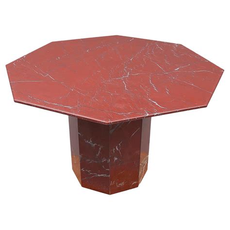 Italian Modern Sculptural Octagonal Shaped Dining Table in Marble, Made ...