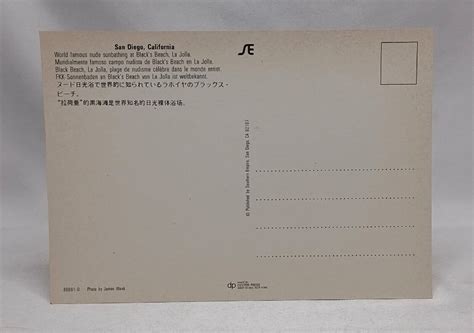 Blacks Beach San Diego California Nude Beach Postcard #B | United States - California - San ...