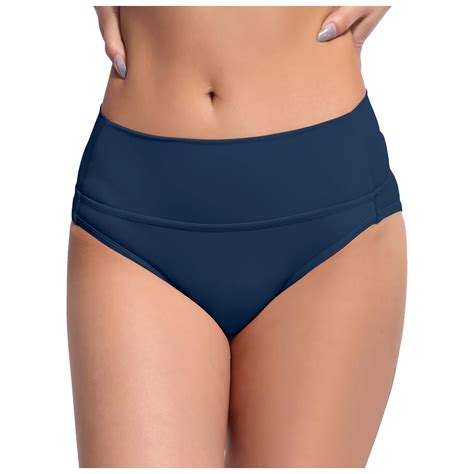 Women's Black High Waisted Womens Swim Bottoms Boy Shorts Bikini ...