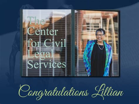 Congratulations Lillian! - Legal Aid Society of Northeastern New York