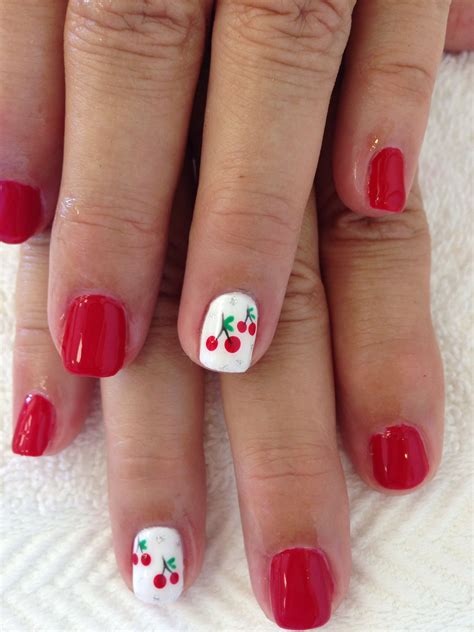 Cherries Nail Art at Arthur Snipes blog