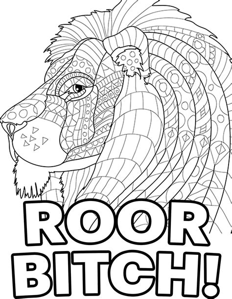 Adult Coloring Book pages Funny quotes 10 different | Etsy