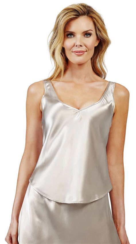Shadowline® Satin Essentials Wide Strap Camisole - Shadowline & Velrose