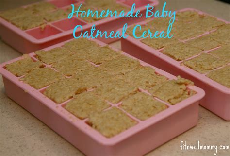 Homemade Baby Oatmeal Cereal - Deliciously Fit