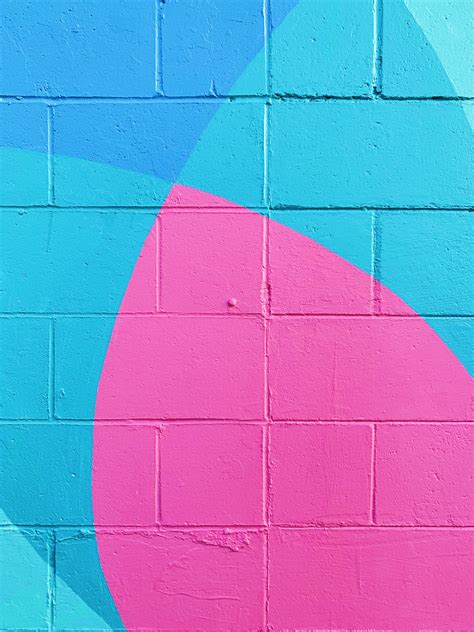 Download Blue And Pink Wall Art Wallpaper | Wallpapers.com