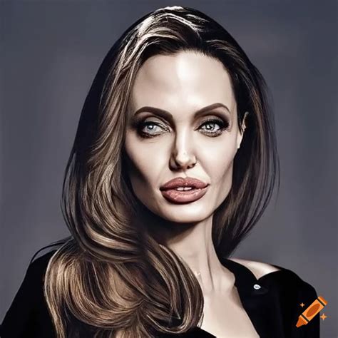 Scene with angelina jolie in a movie on Craiyon