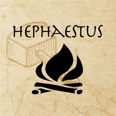Hephaestus Symbol | Greek and roman mythology, Greek mythology gods ...