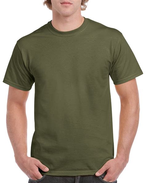 Gildan Mens Heavy Cotton T-Shirt , M, Military Green - Walmart.com