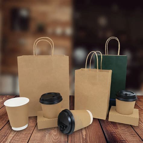 Customized Restaurant Kraft Paper Bags with Your Own Logo, Delivery ...