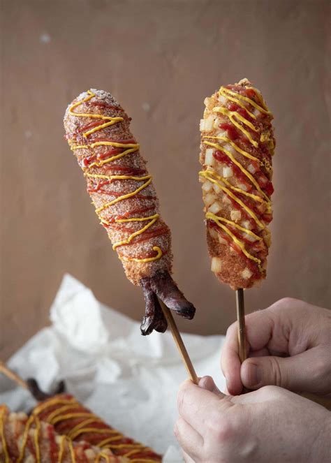 Korean Corn Dog (Crispy Street Food Recipe) - Beyond Kimchee