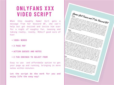 Gamer Girl F*s Discord BF XXX Adult Video Script | for Onlyfans, Fansly ...
